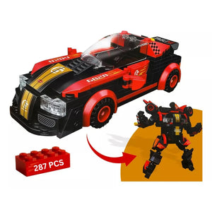 Building Block Engineering Transformation Car Deformation Robot Building Blocks Educational Brick Toys