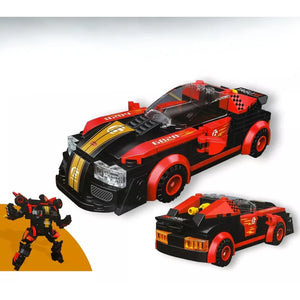 Building Block Engineering Transformation Car Deformation Robot Building Blocks Educational Brick Toys