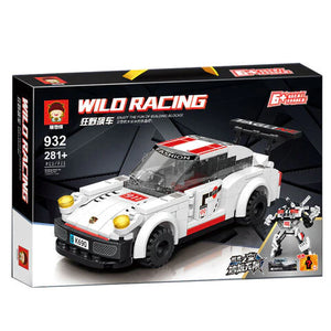 Building Block Engineering Transformation Car Deformation Robot Building Blocks Educational Brick Toys