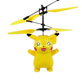 Pokemon Pikachu Induction Aircraft Flying Toy Children Parent-child Outdoor Cool lighting Toys Holiday Christmas Gifts