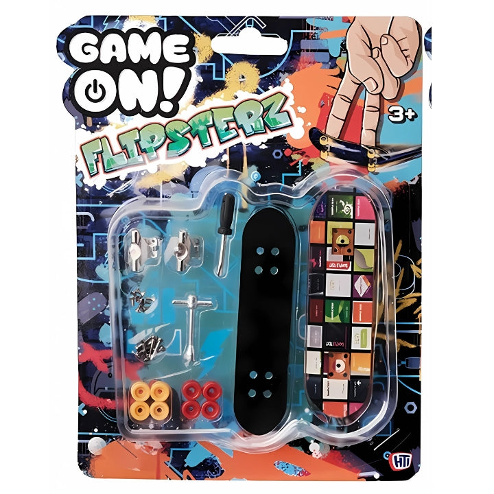 Flipsterz Games Skateboard Toy - Mini Trick Skateboard for Kids