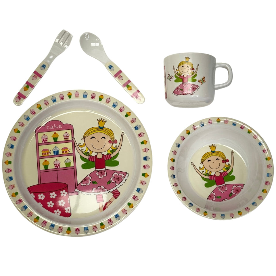 Princess Fairy Themed Dinnerware Set for Kids