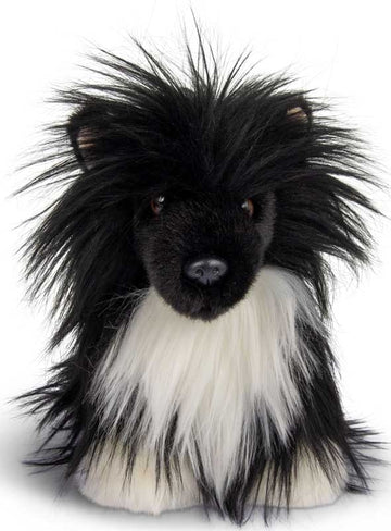 Animigos World Of Nature 18cm Black Chinese Crested Dog