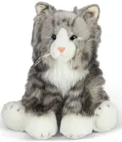 Animigos World Of Nature Grey Fluffy Cat