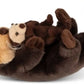 Animigos World Of Nature Lying Otter With Baby