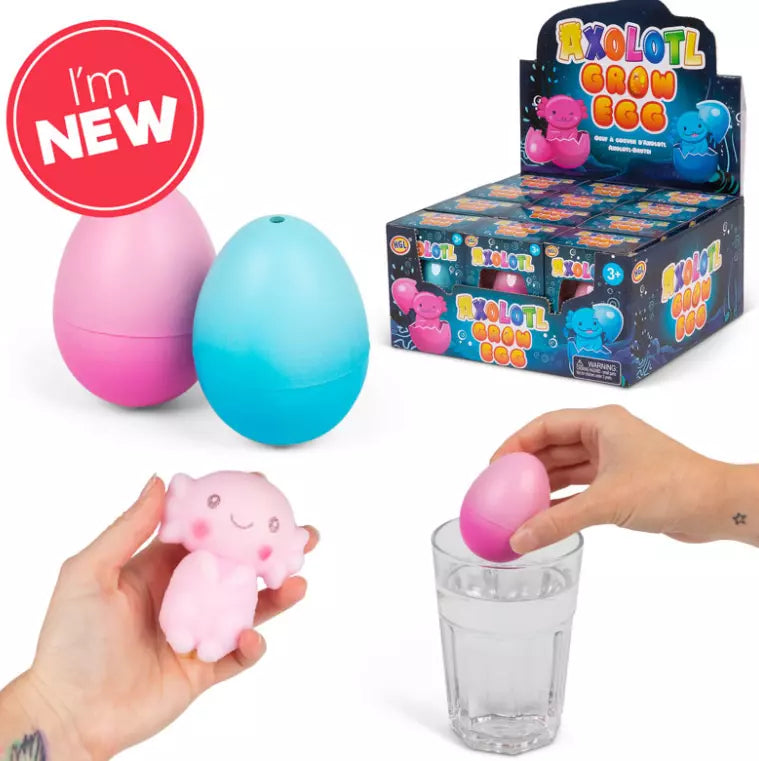 Axolotl Sensory Grow Egg – Squeeze Toy for Special Needs & Autism Support