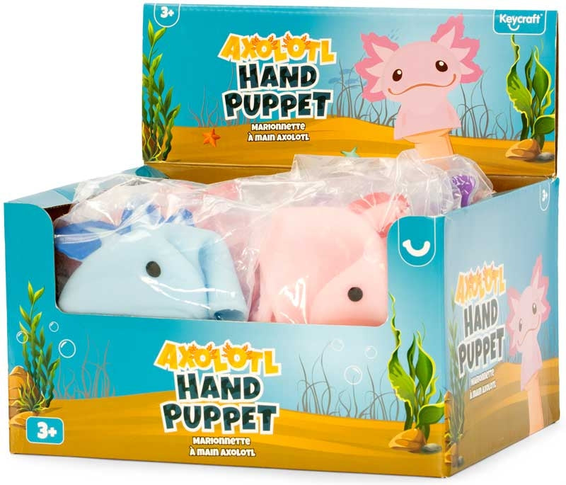 Axolotl Hand Puppet Toy Assorted