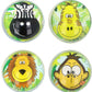 Ball Jet 3.3cm Jungle 4 Cols Assorted