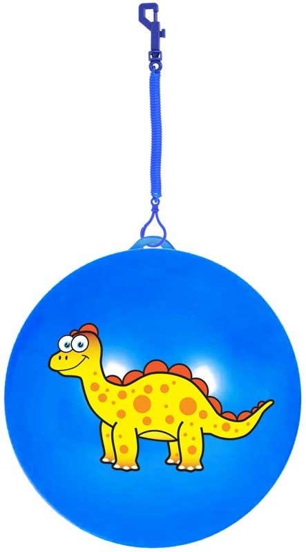 Ball PVC 25cm 80g Dinosaur W/hook 3 Assorted
