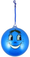 Ball PVC 25cm 80g Smelly Smile Face W/hook Assorted