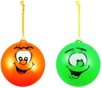 Ball PVC 25cm 80g Smelly Smile Face W/hook Assorted