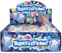 Ball W/mesh And Beads Squeeze 4.5cm Assorted
