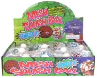 Ball W/mesh Squeeze Glitter Assorted