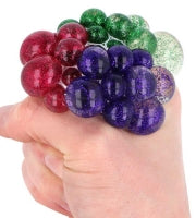 Ball W/mesh Squeeze Glitter Assorted