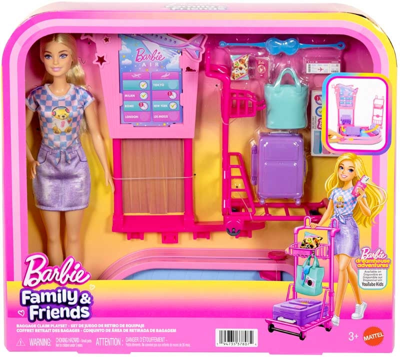 Barbie Family & Friends Limitless Adventure Baggage Claim Pl
