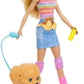 Barbie Family & Friends Roller Skating Doll & Pet Pal - Blon