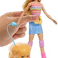 Barbie Family & Friends Roller Skating Doll & Pet Pal - Blon