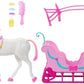 Barbie Fantasy Nutcracker Land Of Sweets Horse & Sled
