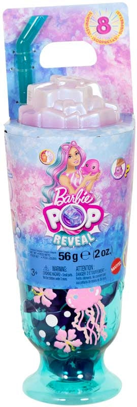 Barbie Reveal Pop Reveal Doll: Sea Slushy - Blue