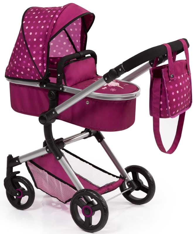 Bayer Design Dolls Pram Neo Vario - Dark Pink