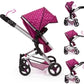 Bayer Design Dolls Pram Neo Vario - Dark Pink
