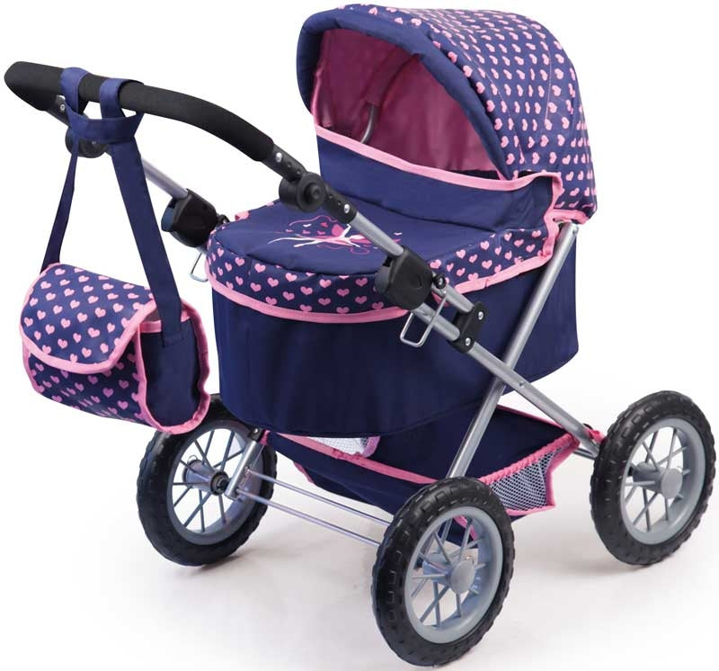 Bayer Design Dolls Pram Trendy - Blue And Pink