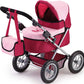 Bayer Design Dolls Pram Trendy - Pink And Red