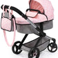 Bayer Design Dolls Pram Xeo - Pink And Grey