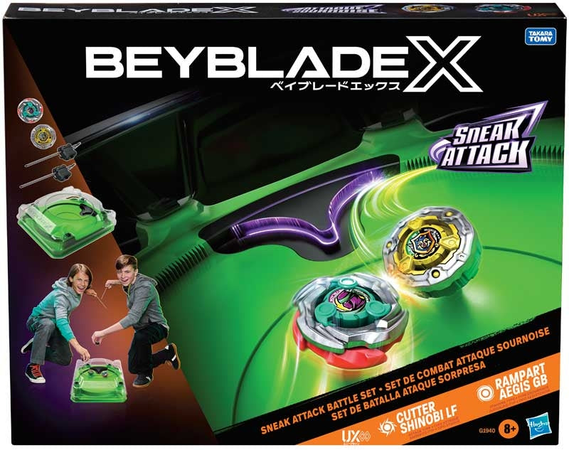 Beyblade x Sneak Attack Battle Set