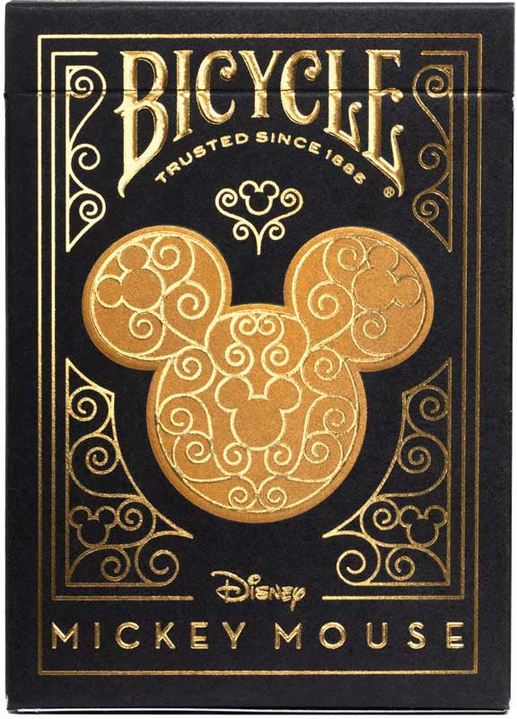 Bicycle Disney Black And Gold Mickey