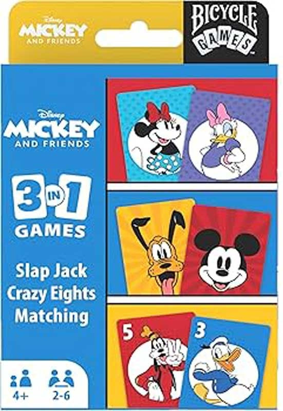 Bicycle Games Mickey & Friends 3 - In - 1