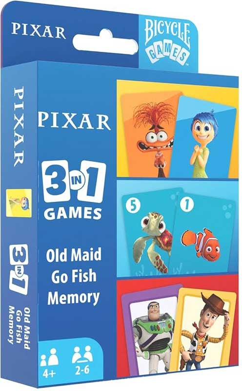 Bicycle Games Pixar 3 - In - 1