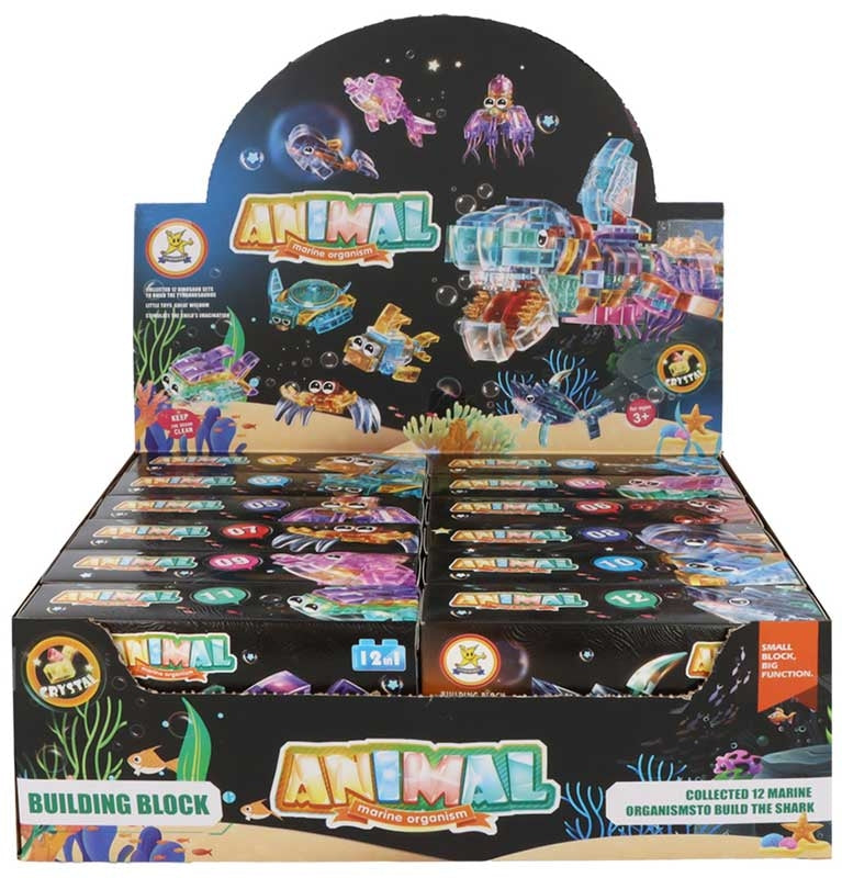 Blocks Crystal Sealife Kit Assorted