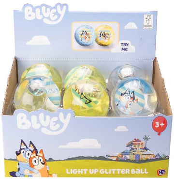 Bluey Light Up Glitter Ball Assorted