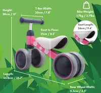 Boldcube - Baby Balance Bike: Bunny - Pink