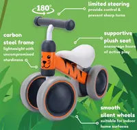 Boldcube - Baby Balance Bike: Tiger - Orange
