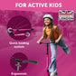 Boldcube - Deluxe 2 Wheel Scooter: Fuchsia - Pink