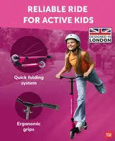 Boldcube - Deluxe 2 Wheel Scooter: Fuchsia - Pink