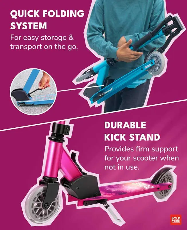 boldcube-deluxe-2-wheel-scooter-fuchsia-pink