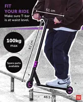 Boldcube - Deluxe Stunt Scooter: Purple Stars
