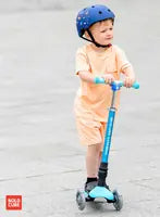 Boldcube - Teeny Fold Scooter: Dinosaur - Blue