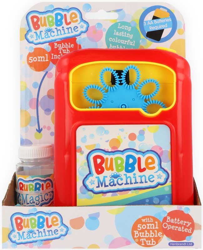 Bubble Machine B/o w/50 Ml Bubble Tub