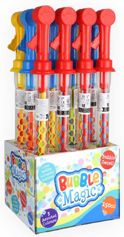 Bubble Sword 150ml 46cm w/5 Wands Assorted