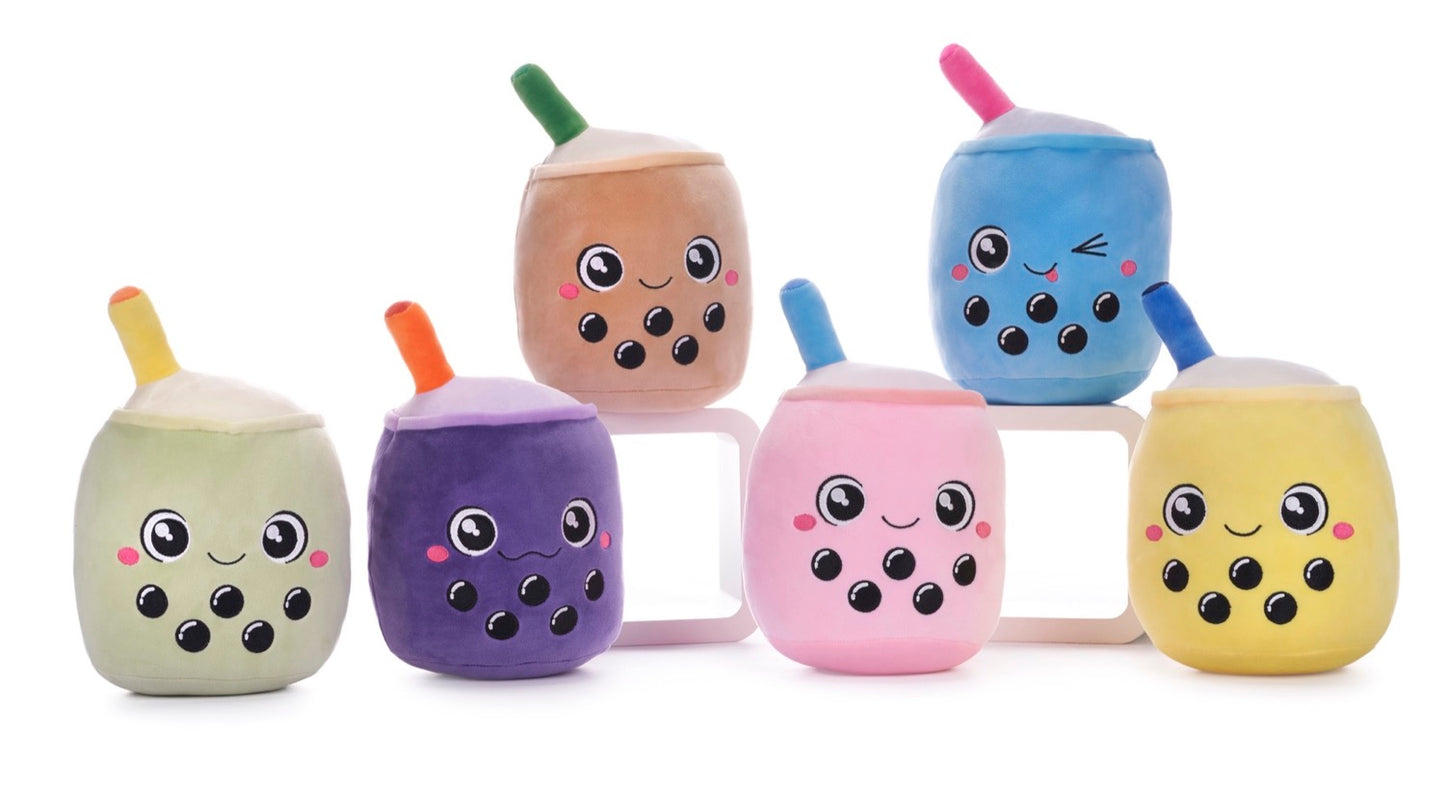 Unclejay's 10cm Bubble Tea Boba Plush Toy Bag Clip! Collect all six vibrant colours