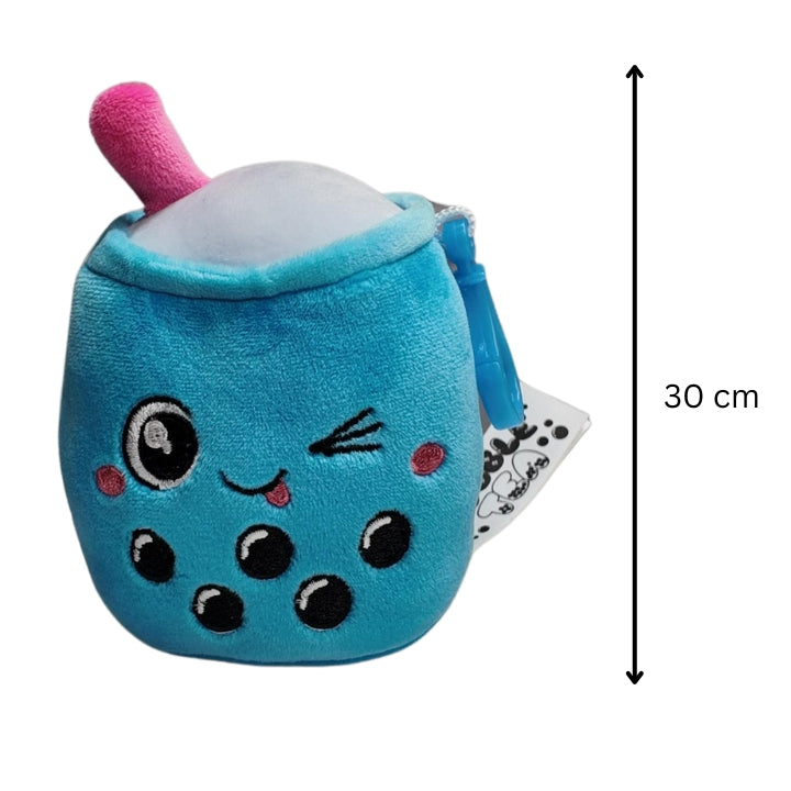 12cm Bubble Tea Plush Keychains - Yellow, Pink, Green, Purple, Blue, Brown Fun