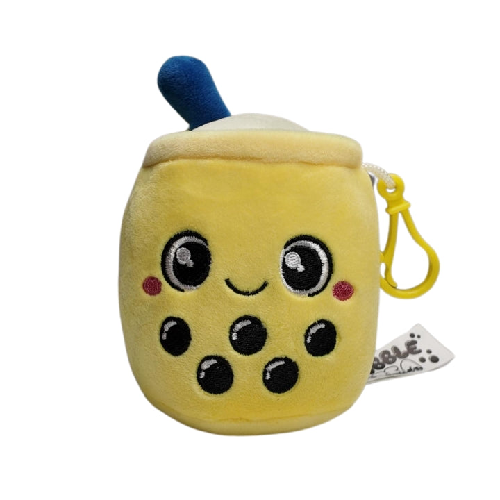12cm Bubble Tea Plush Keychains - Yellow, Pink, Green, Purple, Blue, Brown Fun