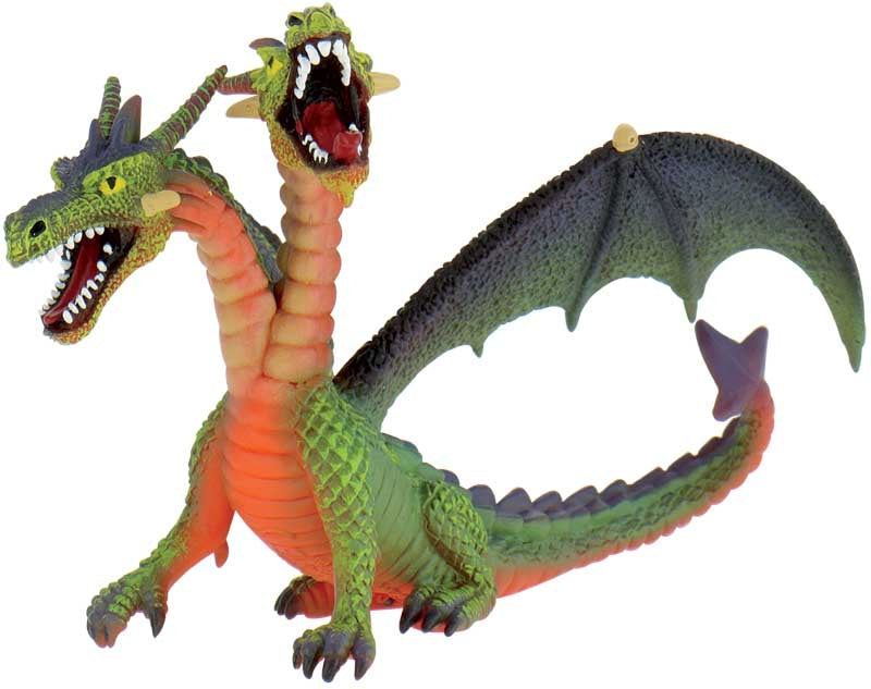 Bullyland - Dragon Double-headed Green 75596