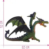 Bullyland - Dragon Double-headed Green 75596