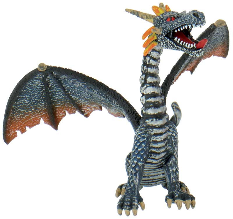 Bullyland - Dragon Sitting Blue/silver 75594