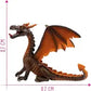 Bullyland - Dragon Sitting Orange 75595